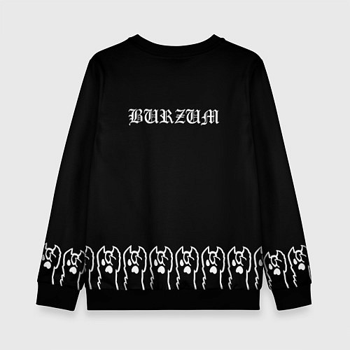 Детский свитшот Burzum: cat rock / 3D-Черный – фото 2