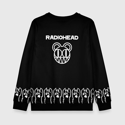 Детский свитшот Radiohead: cat rock / 3D-Черный – фото 2