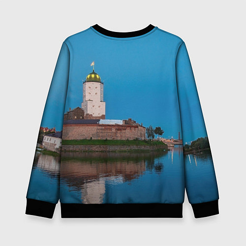 Детский свитшот Выборгский замок / 3D-Черный – фото 2