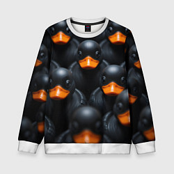 Детский свитшот Черные уточки