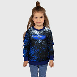 Свитшот детский God of War краски, цвет: 3D-синий — фото 2