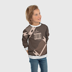 Свитшот детский Фильм - кинопленка, цвет: 3D-белый — фото 2