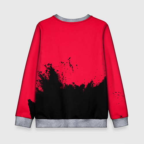 Детский свитшот Dayz черные краски / 3D-Меланж – фото 2
