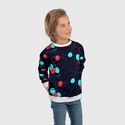 Свитшот детский Воздушные шары для праздника, цвет: 3D-белый — фото 2