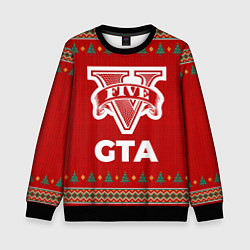 Свитшот детский GTA new year, цвет: 3D-черный