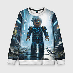 Свитшот детский Роблокс электрический, цвет: 3D-белый