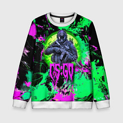 Свитшот детский Counter Strike - neon revolution, цвет: 3D-белый