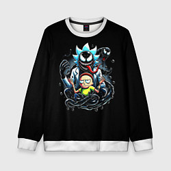 Свитшот детский Morty and Rick - we are Venom, цвет: 3D-белый
