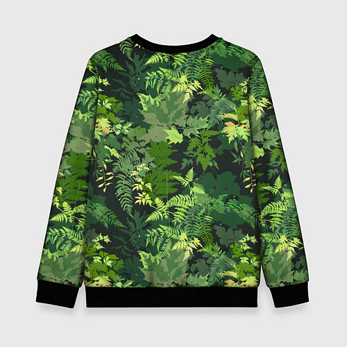 Детский свитшот С Днём защитника Отечества - камуфляж / 3D-Черный – фото 2