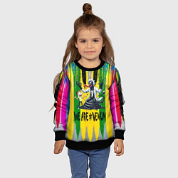 Свитшот детский We are Venom - Morty and Rick fantasy, цвет: 3D-черный — фото 2