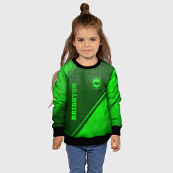 Свитшот детский Brighton - green gradient вертикально, цвет: 3D-черный — фото 2