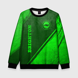 Детский свитшот Brighton - green gradient вертикально