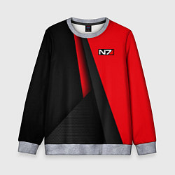 Свитшот детский N7 - красная униформа, цвет: 3D-меланж
