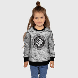 Свитшот детский Белобог - слава роду, цвет: 3D-черный — фото 2