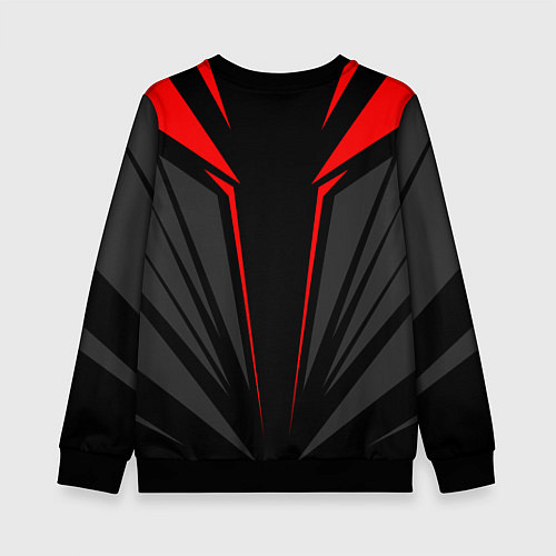 Детский свитшот Sport uniform - red / 3D-Черный – фото 2