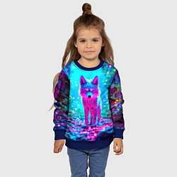 Свитшот детский Сказочный волчок, цвет: 3D-синий — фото 2