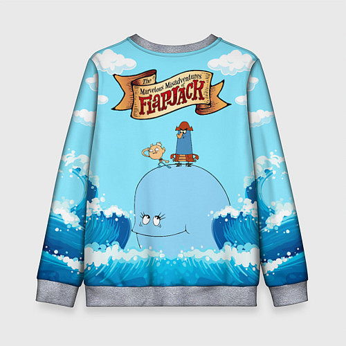 Детский свитшот The marvelous misadventures of Flapjack / 3D-Меланж – фото 2
