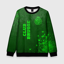 Детский свитшот Club Brugge - green gradient вертикально