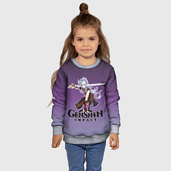 Свитшот детский Разор из Геншин, цвет: 3D-меланж — фото 2