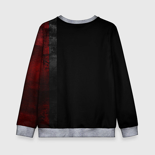Детский свитшот Shepard N7 - темный / 3D-Меланж – фото 2