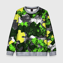 Свитшот детский Камуфляж из брызг краски, цвет: 3D-меланж