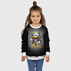 Свитшот детский Venom-Duck-Trump joke, цвет: 3D-белый — фото 2