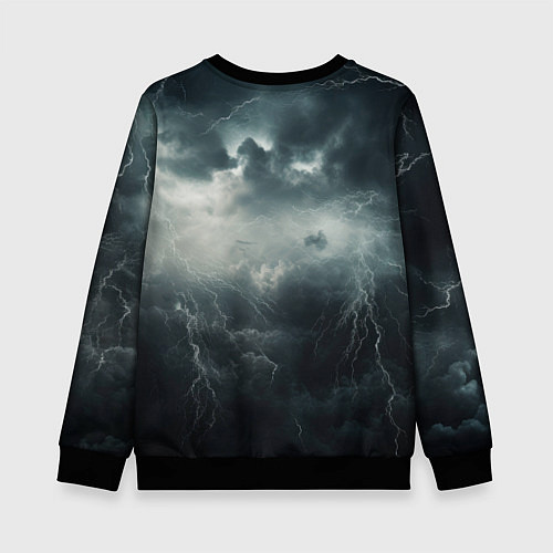 Детский свитшот Kingdom Come Deliverance 2 мрачный фон / 3D-Черный – фото 2