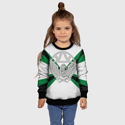 Свитшот детский Железнодорожные войска, цвет: 3D-черный — фото 2