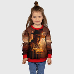 Свитшот детский Indiana Jones and the Great Circle, цвет: 3D-красный — фото 2