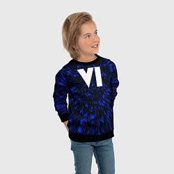 Свитшот детский GTA 6 blue energy, цвет: 3D-черный — фото 2