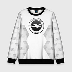 Свитшот детский Brighton white poly, цвет: 3D-черный