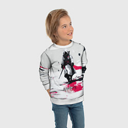 Свитшот детский Assassins Creed ninja, цвет: 3D-белый — фото 2