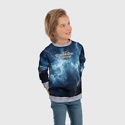 Свитшот детский Kingdom Come Deliverance 2 синее небо, цвет: 3D-меланж — фото 2