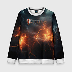 Свитшот детский Stronghold сrusader небесная мощь, цвет: 3D-белый