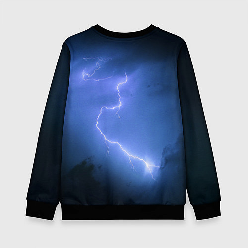 Детский свитшот Мортал комбат 2 - логотип / 3D-Черный – фото 2