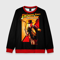 Свитшот детский Indiana Jones and the Great Circle, цвет: 3D-красный