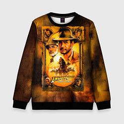 Свитшот детский Indiana Jones and raiders of lost ark, цвет: 3D-черный