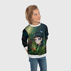 Свитшот детский МаоМао и лягушка - Монолог Фармацевта, цвет: 3D-белый — фото 2