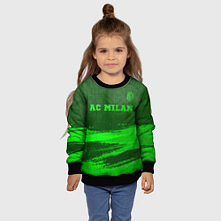 Свитшот детский AC Milan - green gradient посередине, цвет: 3D-черный — фото 2