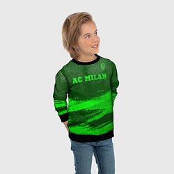 Свитшот детский AC Milan - green gradient посередине, цвет: 3D-черный — фото 2