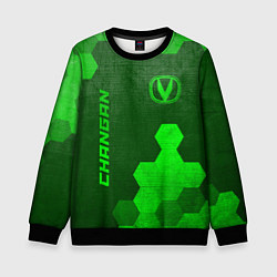 Детский свитшот Changan - green gradient вертикально