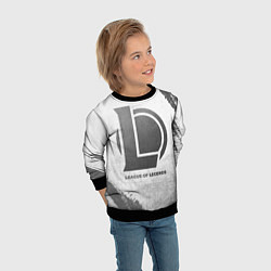 Свитшот детский League of Legends - white gradient, цвет: 3D-черный — фото 2