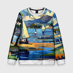 Детский свитшот Средиземноморский пейзаж