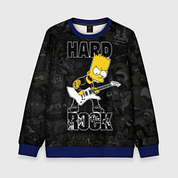 Свитшот детский Hard Rock барт симпсон, цвет: 3D-синий