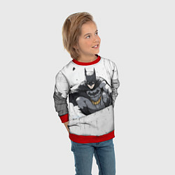Свитшот детский Бэтмен наблюдает сверху, цвет: 3D-красный — фото 2