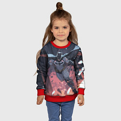 Свитшот детский Полет Бэтмена, цвет: 3D-красный — фото 2