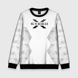 Свитшот детский Exeed white poly, цвет: 3D-черный