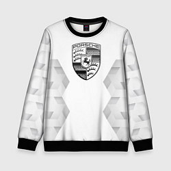 Свитшот детский Porsche white poly, цвет: 3D-черный