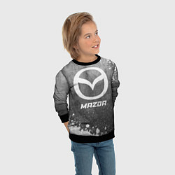 Свитшот детский Mazda - grey gradient, цвет: 3D-черный — фото 2