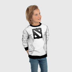 Свитшот детский Dota white poly, цвет: 3D-черный — фото 2